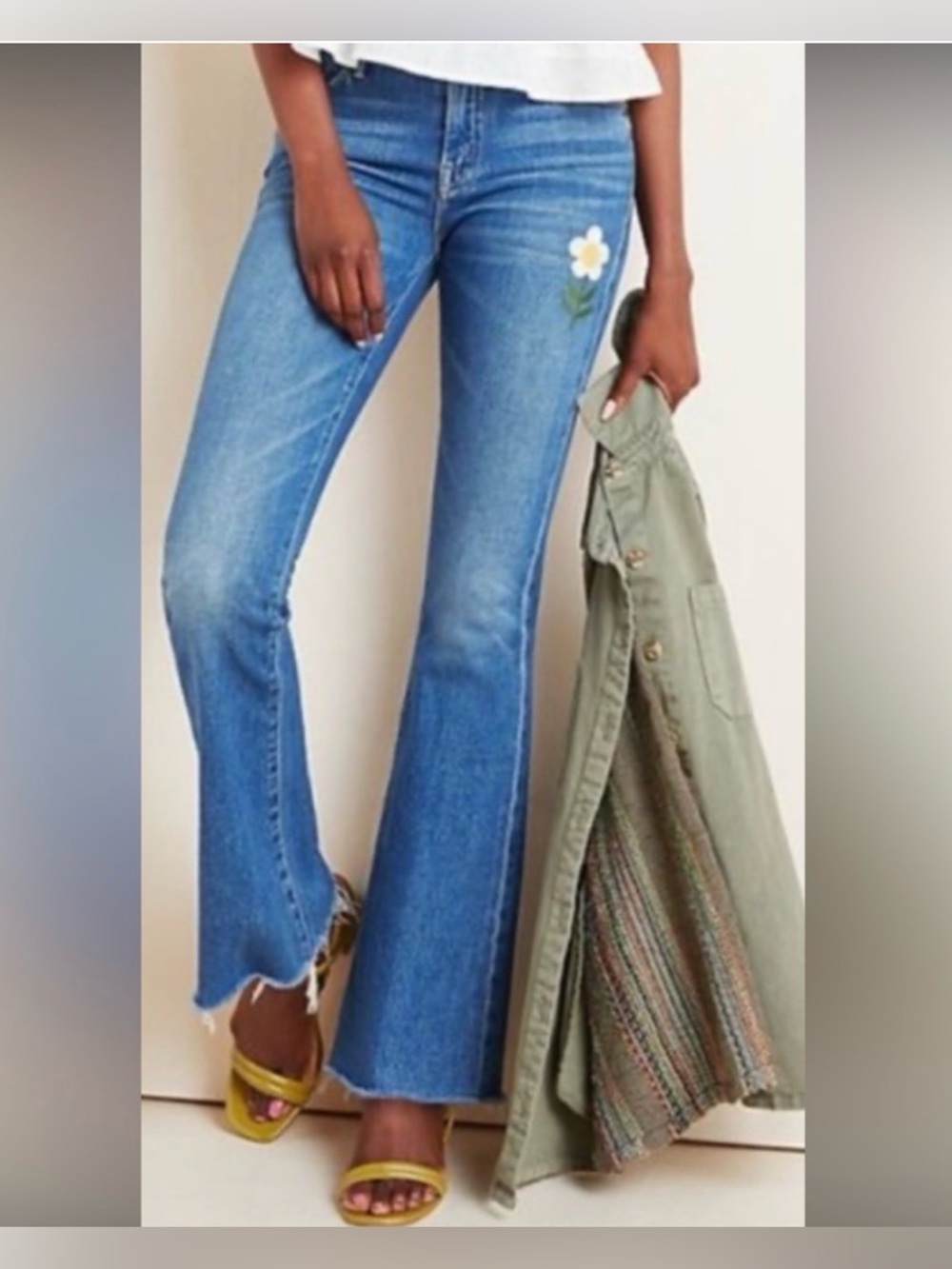 MOTHER The Weekender Fray in Gold Rush Size 27